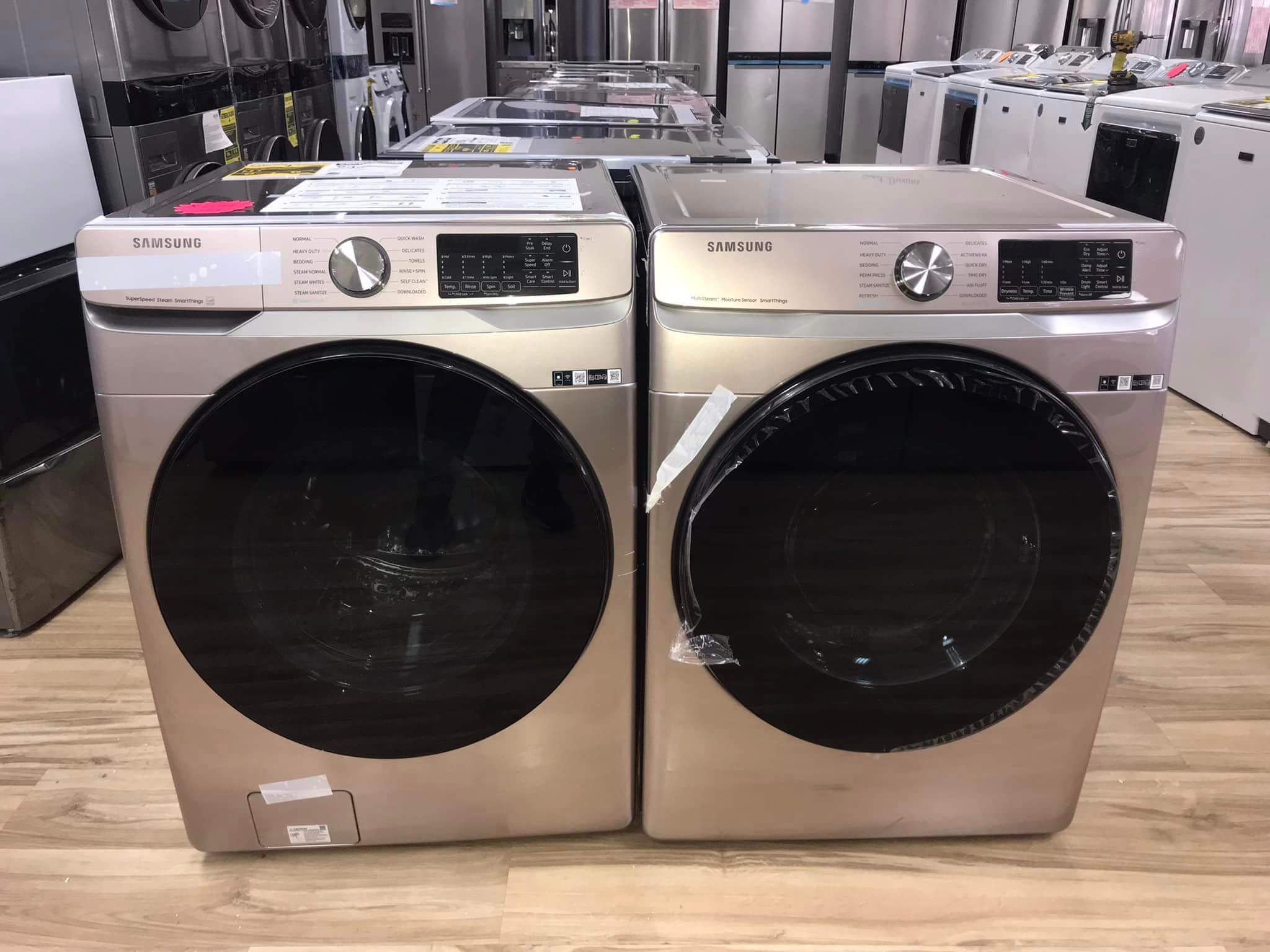 samsung washer and dryer set stainless steel